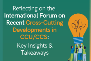International Forum on Recent Cross-Cutting Developments in CCU/CCS